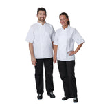 A211-5XL Whites Vegas Unisex Chefs Jacket Short Sleeve White 5XL JD Catering Equipment Solutions Ltd