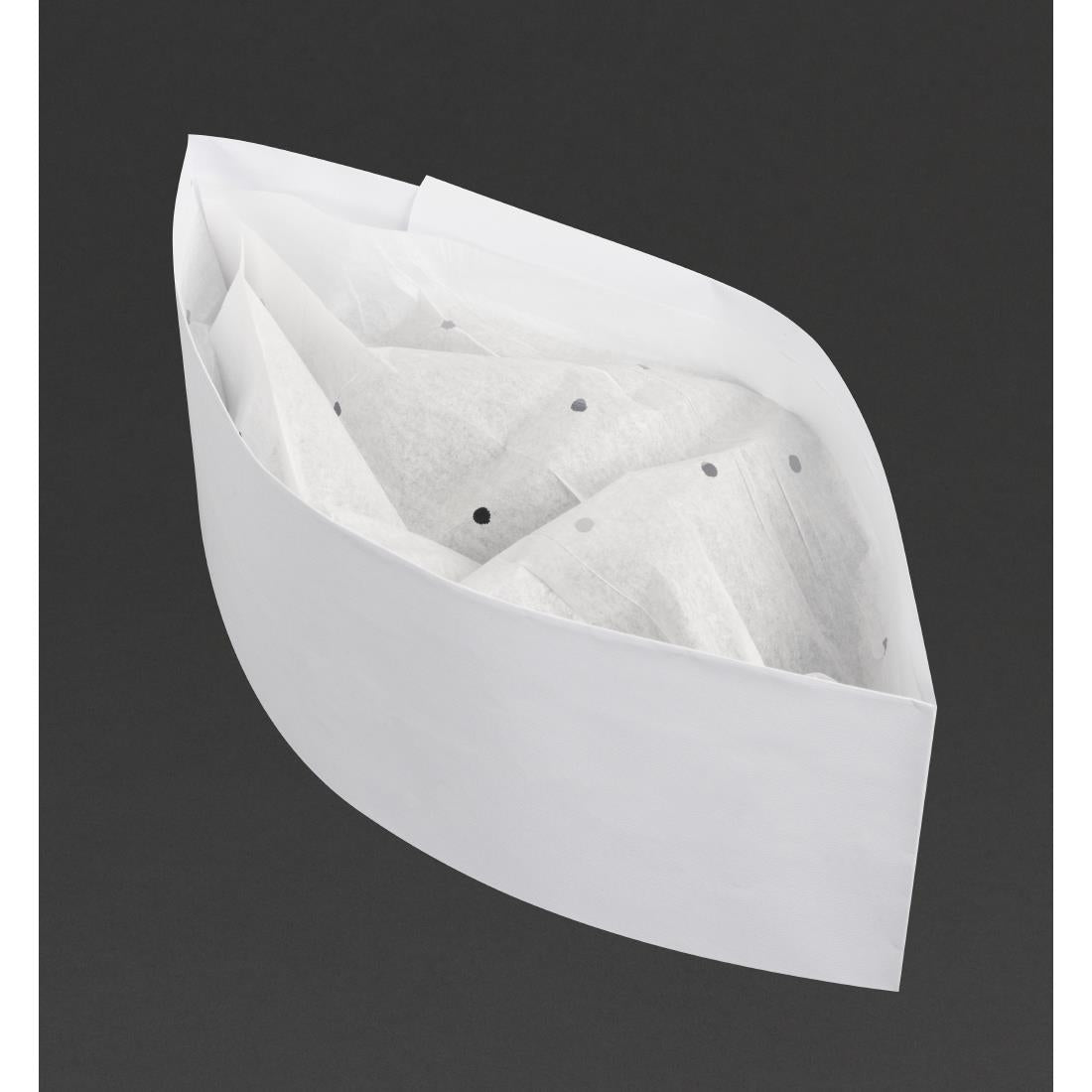 A255 eGreen Disposable Forage Hat White (Pack of 100) JD Catering Equipment Solutions Ltd