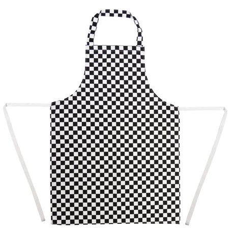 A275 Whites Bib Apron Black and White Check JD Catering Equipment Solutions Ltd