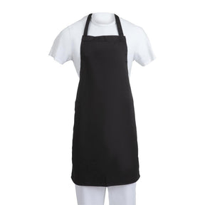 A279 Whites Bib Apron Polycotton Black JD Catering Equipment Solutions Ltd