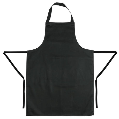 A279 Whites Bib Apron Polycotton Black JD Catering Equipment Solutions Ltd