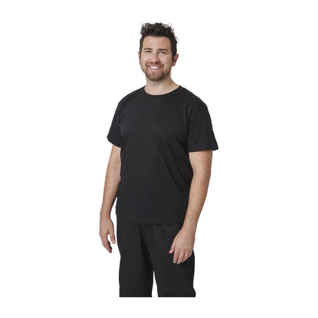 A295-3XL Unisex Chef T-Shirt Black 3XL JD Catering Equipment Solutions Ltd