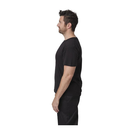 A295-4XL Unisex Chef T-Shirt Black 4XL JD Catering Equipment Solutions Ltd