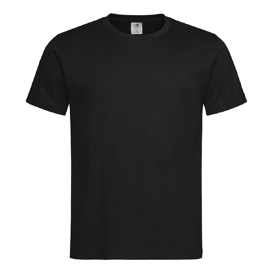 A295-4XL Unisex Chef T-Shirt Black 4XL JD Catering Equipment Solutions Ltd