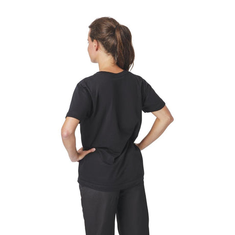 A295-4XL Unisex Chef T-Shirt Black 4XL JD Catering Equipment Solutions Ltd