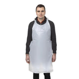 A310 Disposable Polythene Bib Aprons 14.5 Micron White (Pack of 100) JD Catering Equipment Solutions Ltd