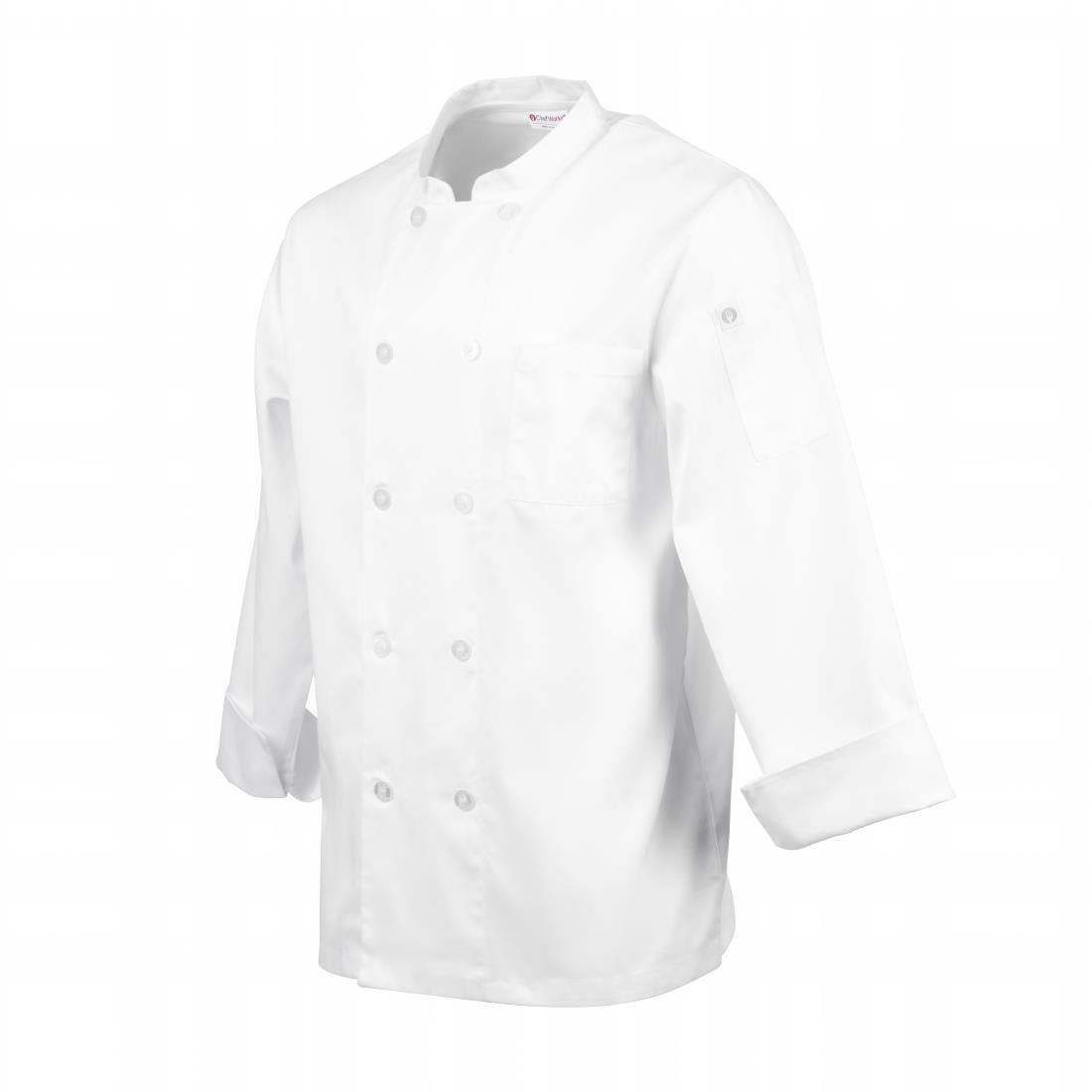 A371-8XL Chef Works Le Mans Chefs Jacket White 8XL JD Catering Equipment Solutions Ltd