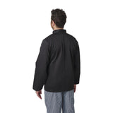 A438-XXL Whites Vegas Unisex Chefs Jacket Long Sleeve Black XXL JD Catering Equipment Solutions Ltd