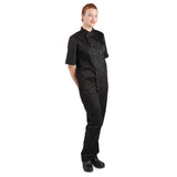 A439-3XL Whites Vegas Unisex Chefs Jacket Short Sleeve Black 3XL JD Catering Equipment Solutions Ltd