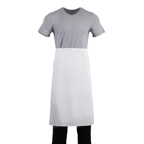 A501 Whites Regular Waist Apron White JD Catering Equipment Solutions Ltd