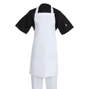 A521 Whites Bib Apron Polycotton White JD Catering Equipment Solutions Ltd