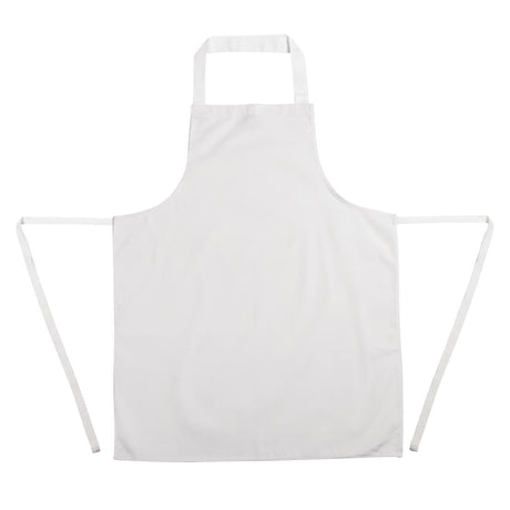 A521 Whites Bib Apron Polycotton White JD Catering Equipment Solutions Ltd
