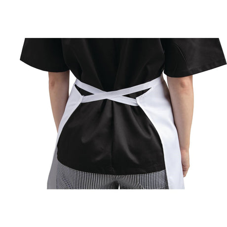 A521 Whites Bib Apron Polycotton White JD Catering Equipment Solutions Ltd
