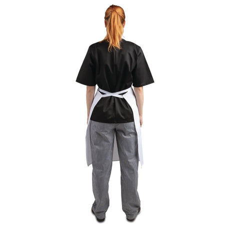 A521 Whites Bib Apron Polycotton White JD Catering Equipment Solutions Ltd