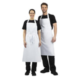 A522 Whites Bib Apron White XL JD Catering Equipment Solutions Ltd