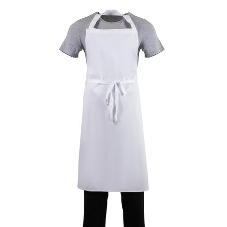 A522 Whites Bib Apron White XL JD Catering Equipment Solutions Ltd