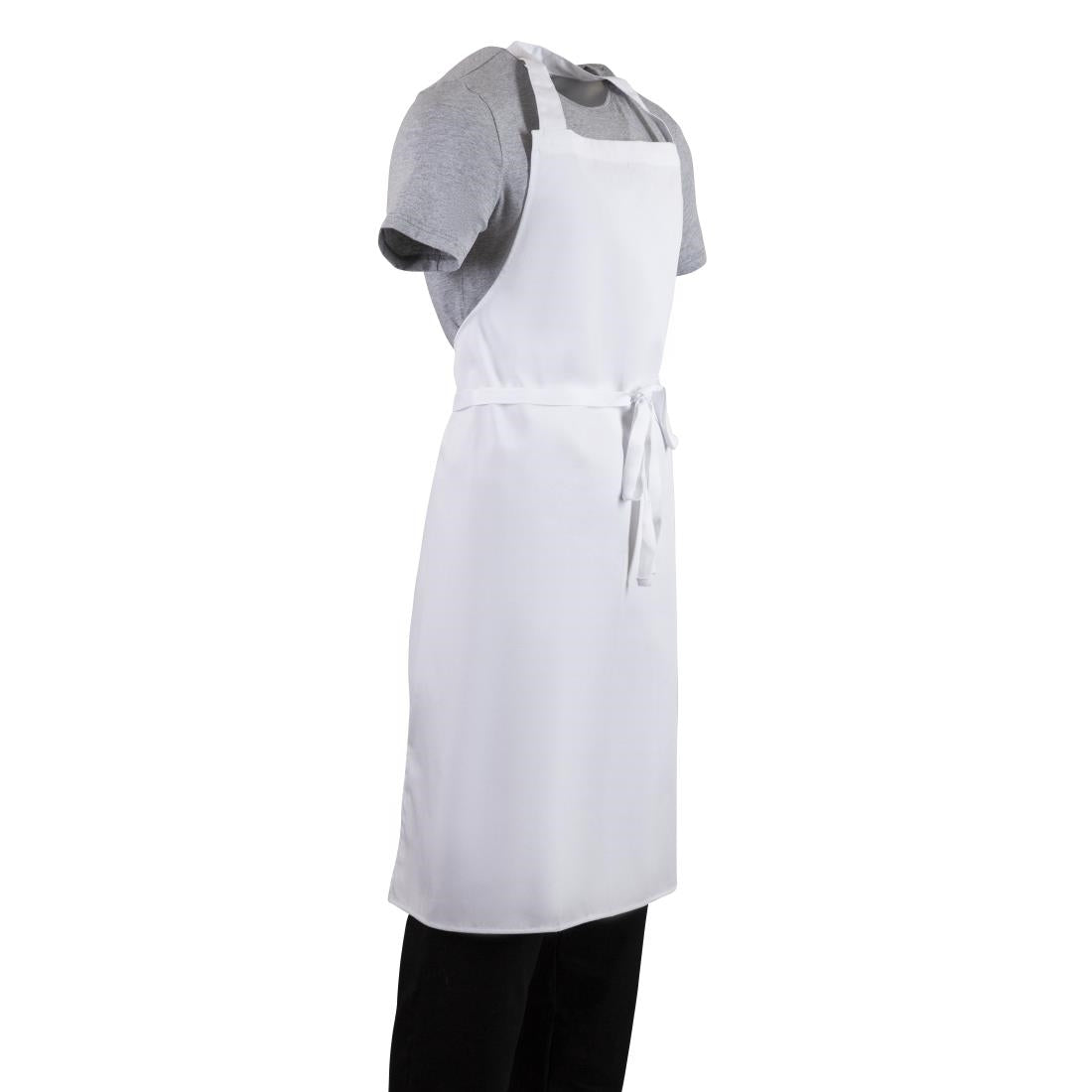 A522 Whites Bib Apron White XL JD Catering Equipment Solutions Ltd