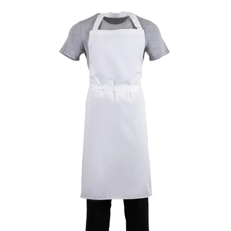 A522 Whites Bib Apron White XL JD Catering Equipment Solutions Ltd