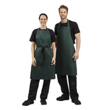 A540 Whites Bib Apron Bottle Green JD Catering Equipment Solutions Ltd