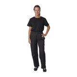 A582-XL Whites Vegas Chef Trousers Polycotton Black XL JD Catering Equipment Solutions Ltd