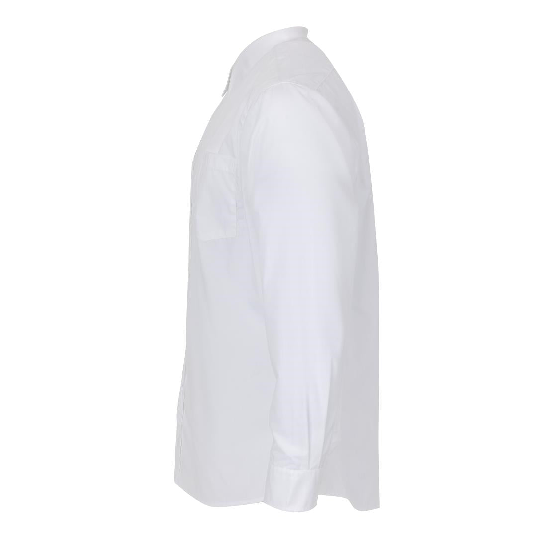 A730-S Chef Works Unisex Long Sleeve Shirt White S JD Catering Equipment Solutions Ltd