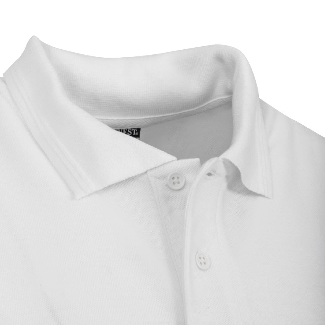 A734-L Unisex Polo Shirt White L JD Catering Equipment Solutions Ltd