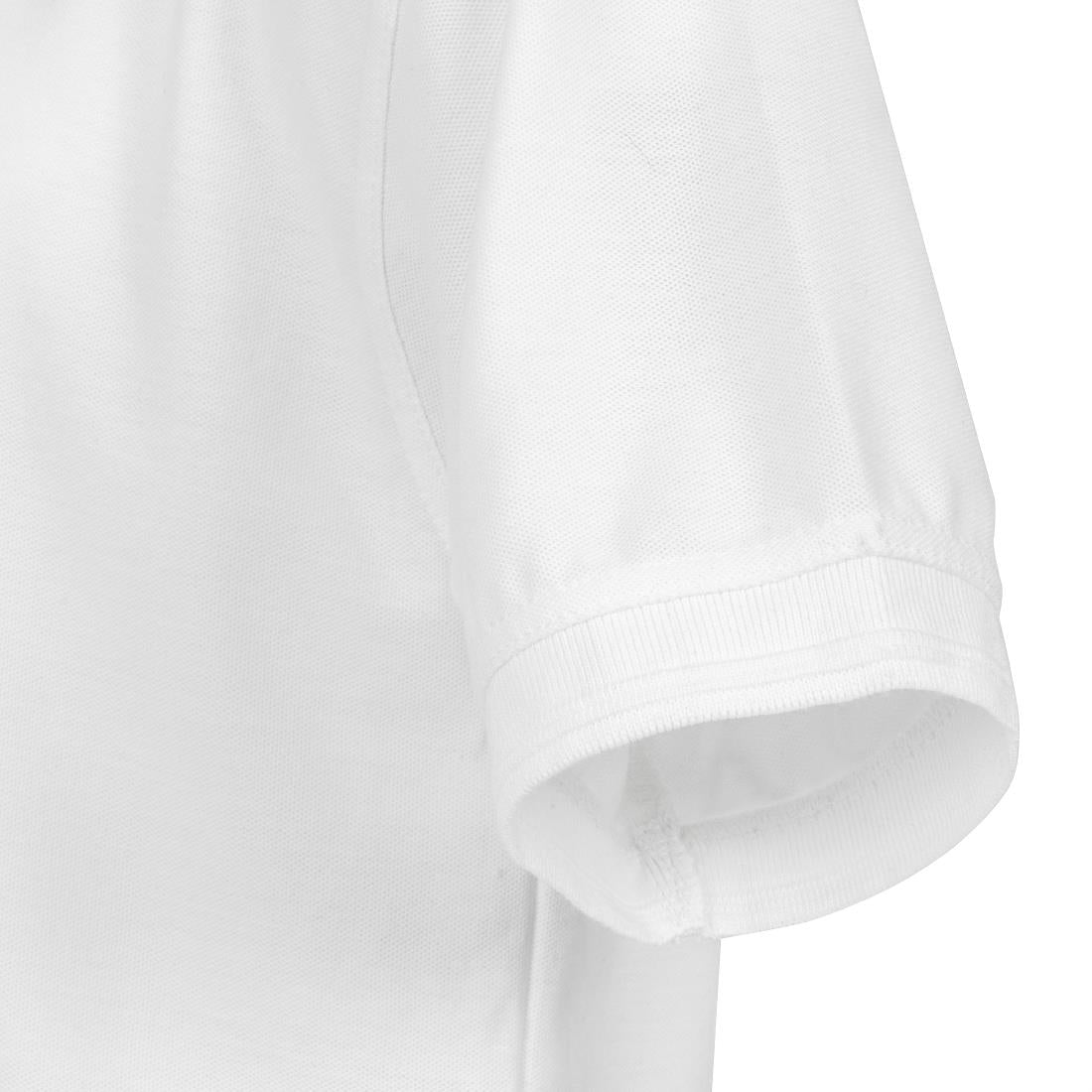 A734-L Unisex Polo Shirt White L JD Catering Equipment Solutions Ltd