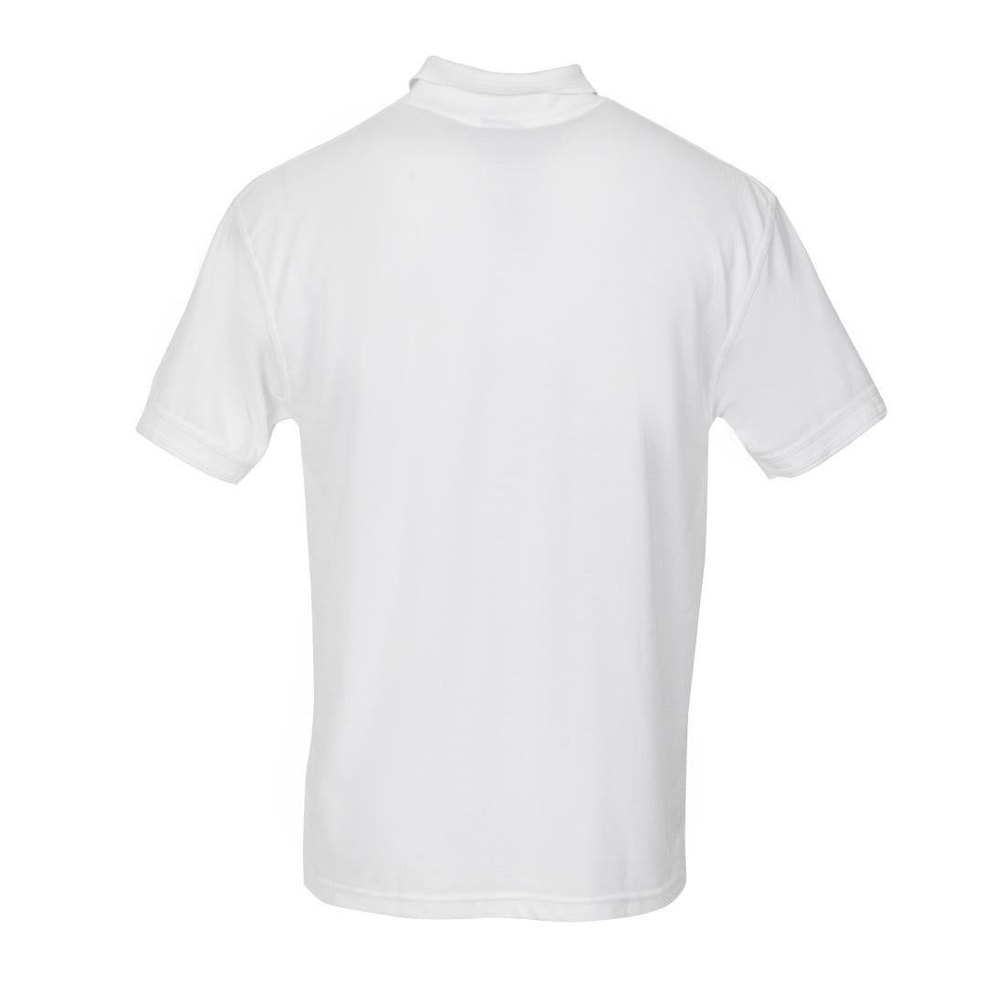 A734-L Unisex Polo Shirt White L JD Catering Equipment Solutions Ltd