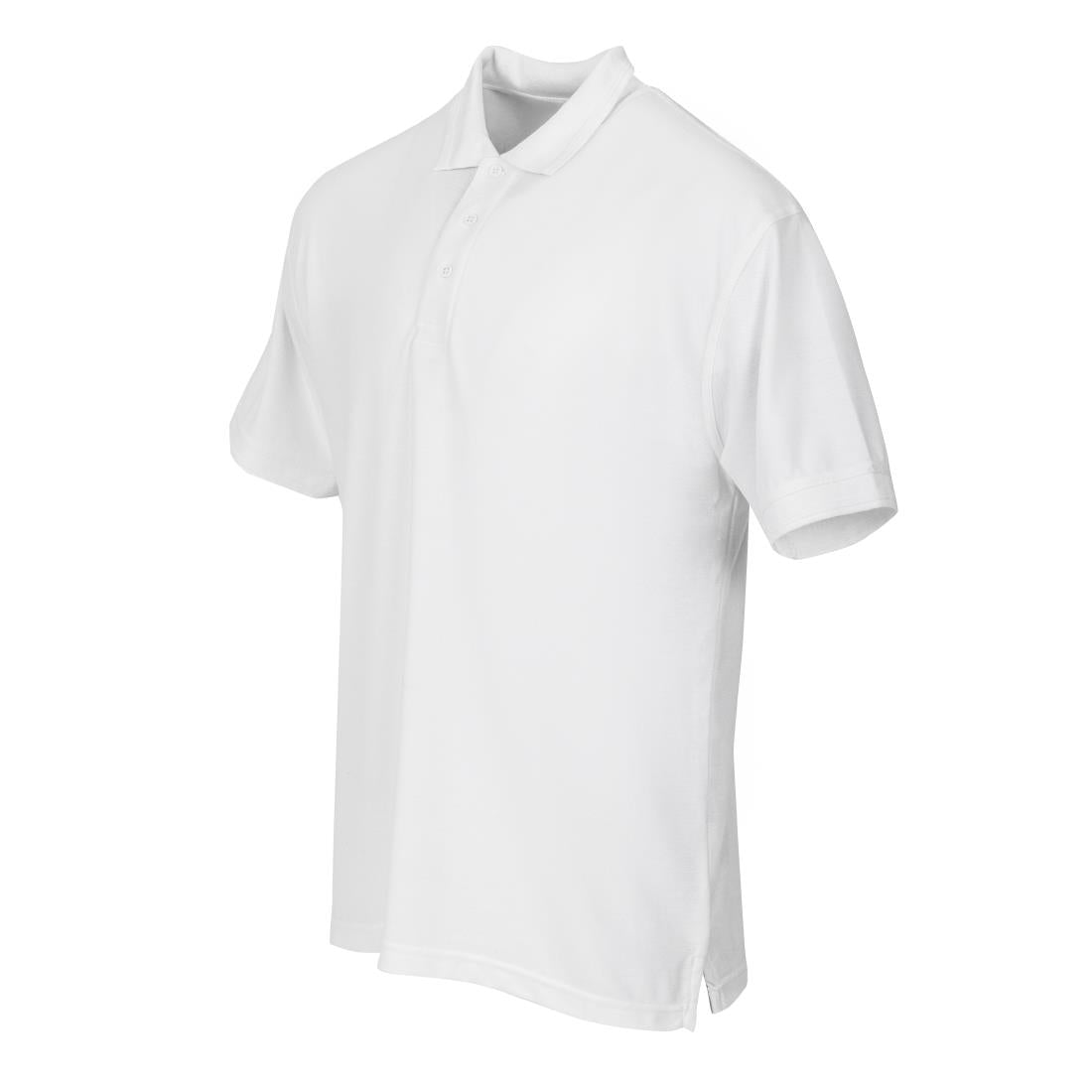 A734-L Unisex Polo Shirt White L JD Catering Equipment Solutions Ltd