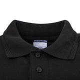 A735-M Portwest Unisex Polo Shirt Black M JD Catering Equipment Solutions Ltd