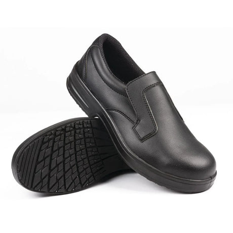 A845-46 Slipbuster Lite Slip On Safety Shoes Black 46 - JD Catering Equipment Solutions Ltd