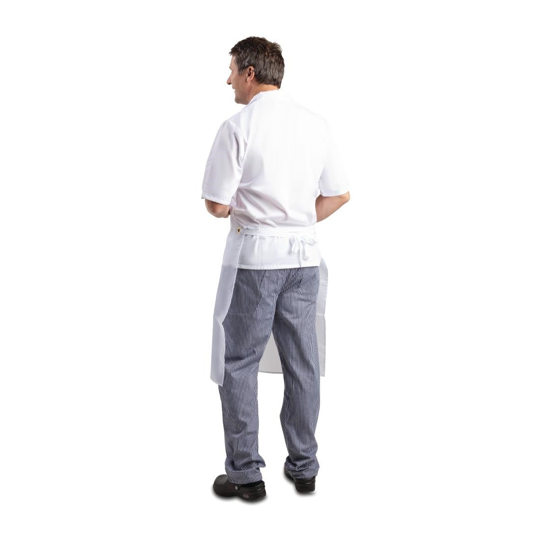 A897 Whites Water Resistant Bib Apron White JD Catering Equipment Solutions Ltd