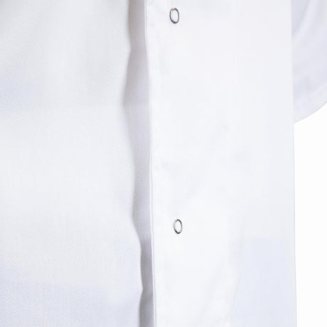 A928-L Whites Nevada Unisex Chefs Jacket Short Sleeve Black and White L JD Catering Equipment Solutions Ltd