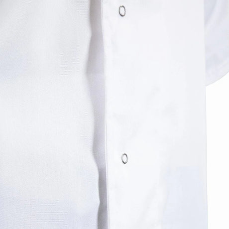 A928-S Whites Nevada Unisex Chefs Jacket Short Sleeve Black and White S - JD Catering Equipment Solutions Ltd