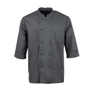 A934-3XL Colour By Chef Works Unisex Chef Jacket Grey 3XL JD Catering Equipment Solutions Ltd