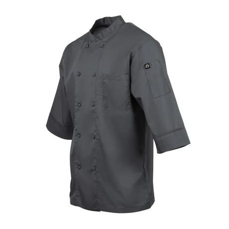 A934-S Chef Works Unisex Chefs Jacket Grey S - JD Catering Equipment Solutions Ltd