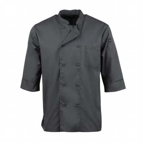 A934-S Chef Works Unisex Chefs Jacket Grey S - JD Catering Equipment Solutions Ltd