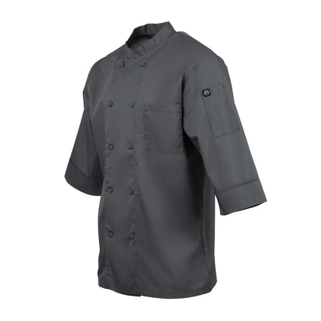 A934-XL Chef Works Unisex Chefs Jacket Grey XL - JD Catering Equipment Solutions Ltd