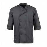 A934-XS Chef Works Unisex Chefs Jacket Grey XS JD Catering Equipment Solutions Ltd