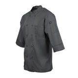 A934-XS Chef Works Unisex Chefs Jacket Grey XS JD Catering Equipment Solutions Ltd