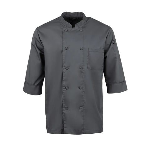 A934-XXL Chef Works Unisex Chefs Jacket Grey 2XL - JD Catering Equipment Solutions Ltd