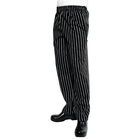 A940-4XL Chef Works Designer Baggy Pant Chalk Stripe 4XL JD Catering Equipment Solutions Ltd