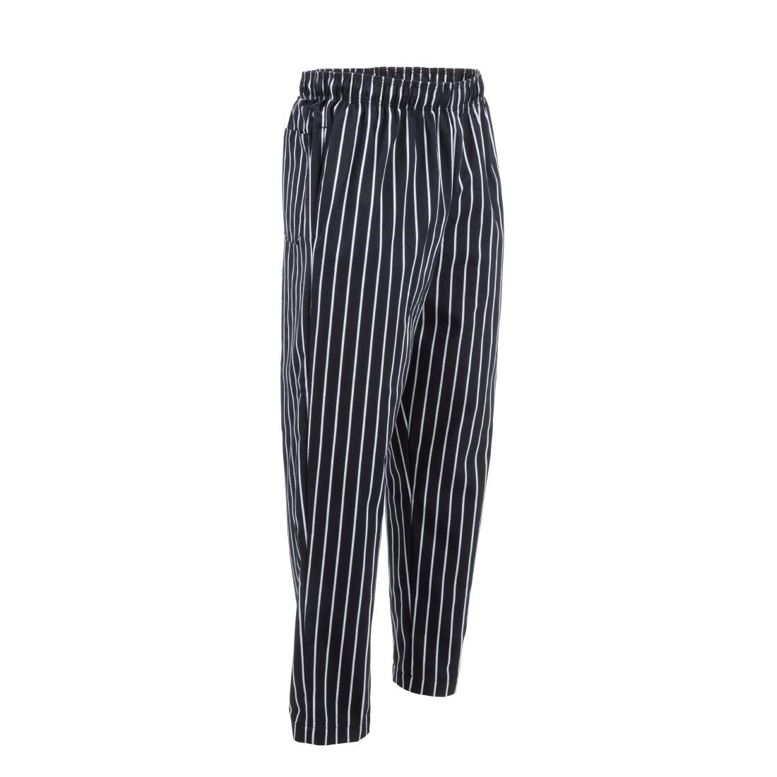 A940-4XL Chef Works Designer Baggy Pant Chalk Stripe 4XL JD Catering Equipment Solutions Ltd