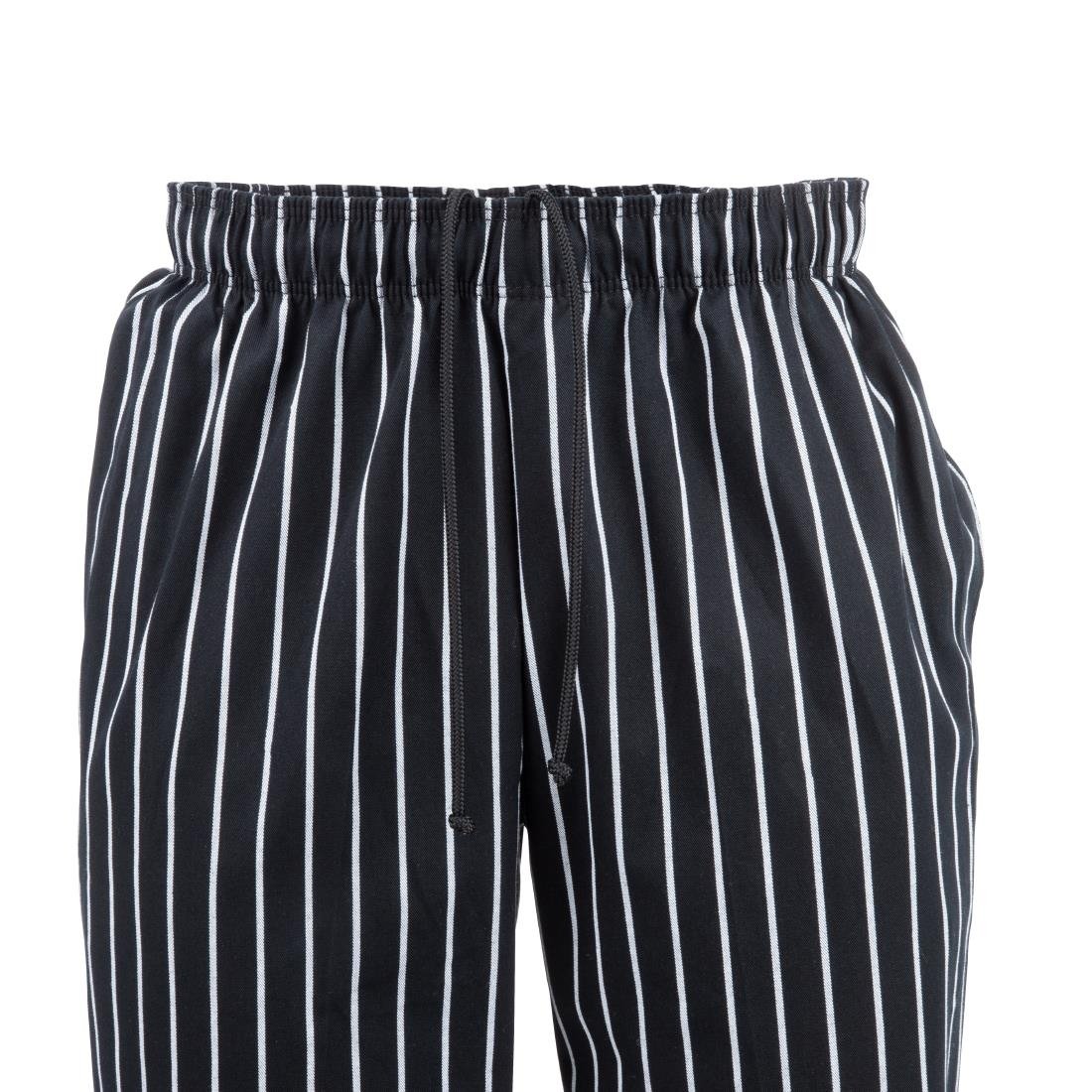 A940-4XL Chef Works Designer Baggy Pant Chalk Stripe 4XL JD Catering Equipment Solutions Ltd