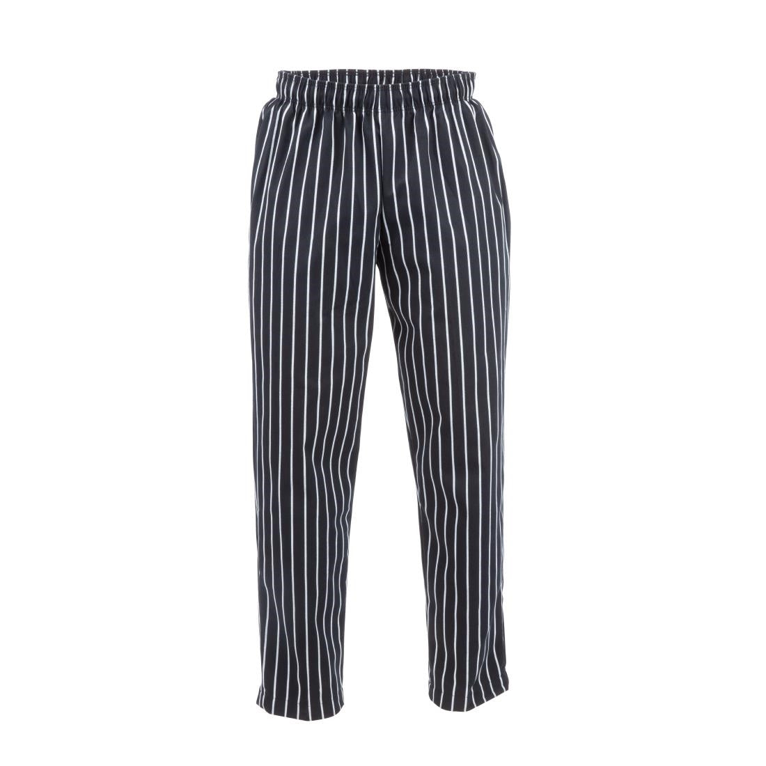 A940-L Chef Works Designer Baggy Pant Chalk Stripe L JD Catering Equipment Solutions Ltd