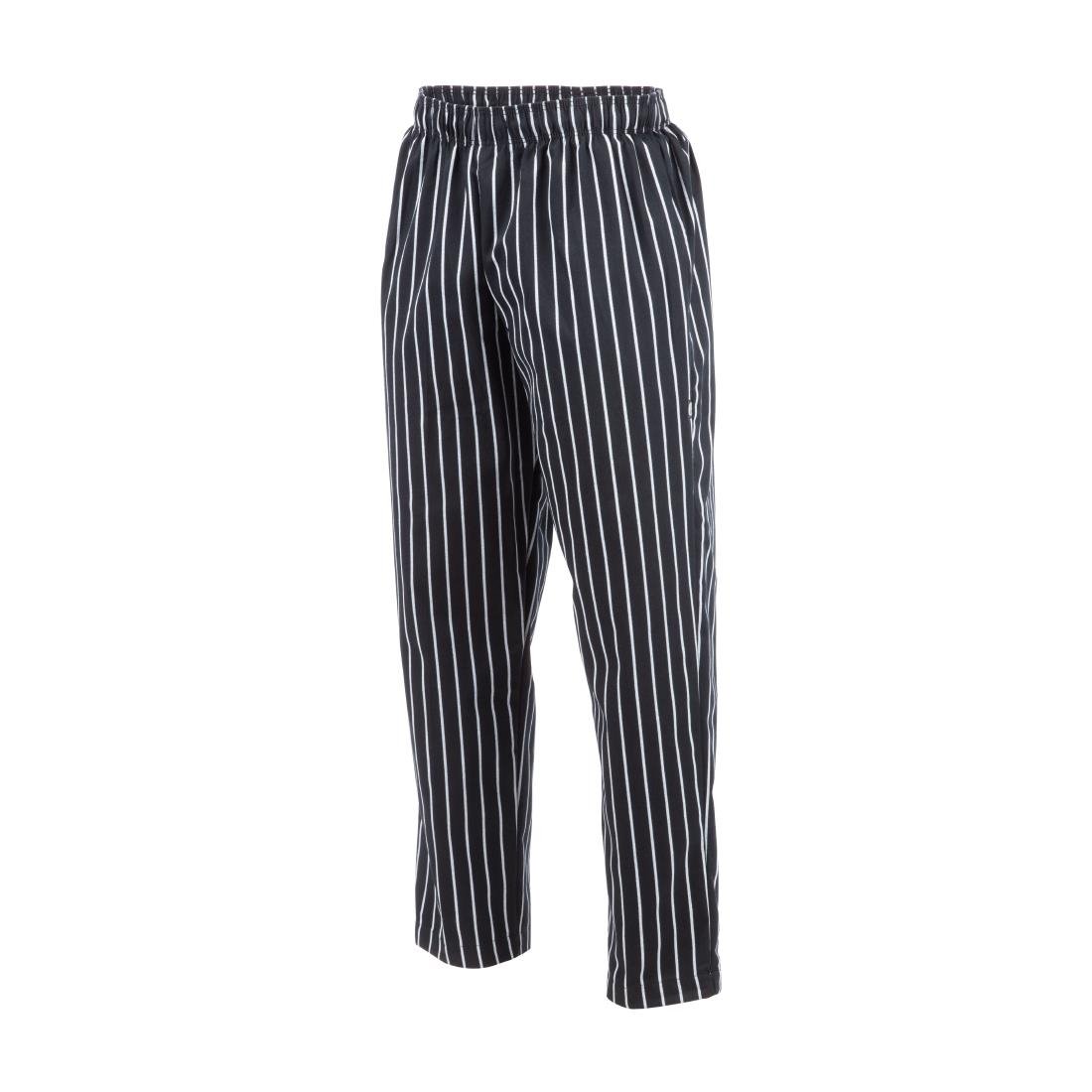 A940-XL Chef Works Designer Baggy Pant Chalk Stripe XL JD Catering Equipment Solutions Ltd