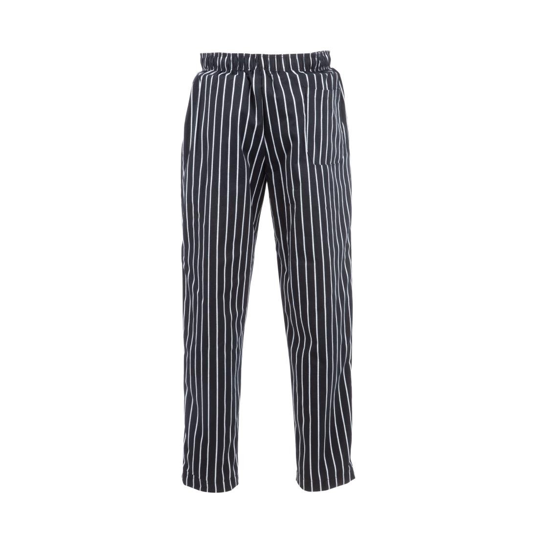 A940-XL Chef Works Designer Baggy Pant Chalk Stripe XL JD Catering Equipment Solutions Ltd