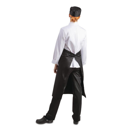 A968 Whites Regular Waist Apron Black JD Catering Equipment Solutions Ltd