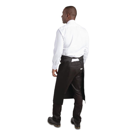 A968 Whites Regular Waist Apron Black JD Catering Equipment Solutions Ltd