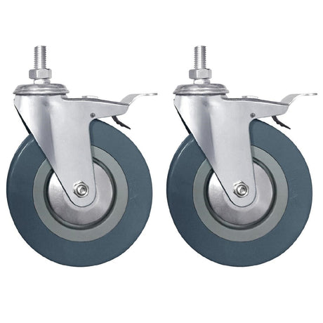 AJ206 Vogue Braked Castors (Pack of 2) JD Catering Equipment Solutions Ltd